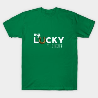 This Is My Lucky Shirt St Patricks Day Irish Luck Gift T-Shirt